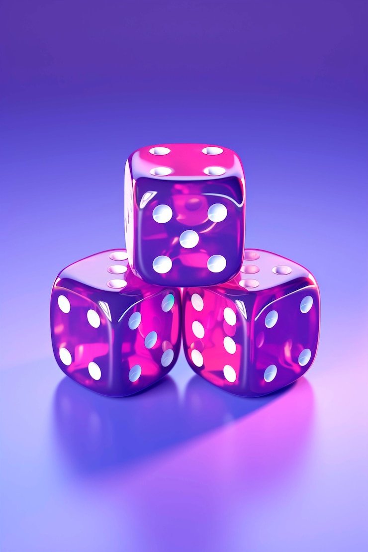 Antarmuka Dice Game di aplikasi mobile macau data dengan tombol putar dan tampilan hasil